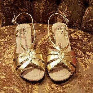 Gold sandals